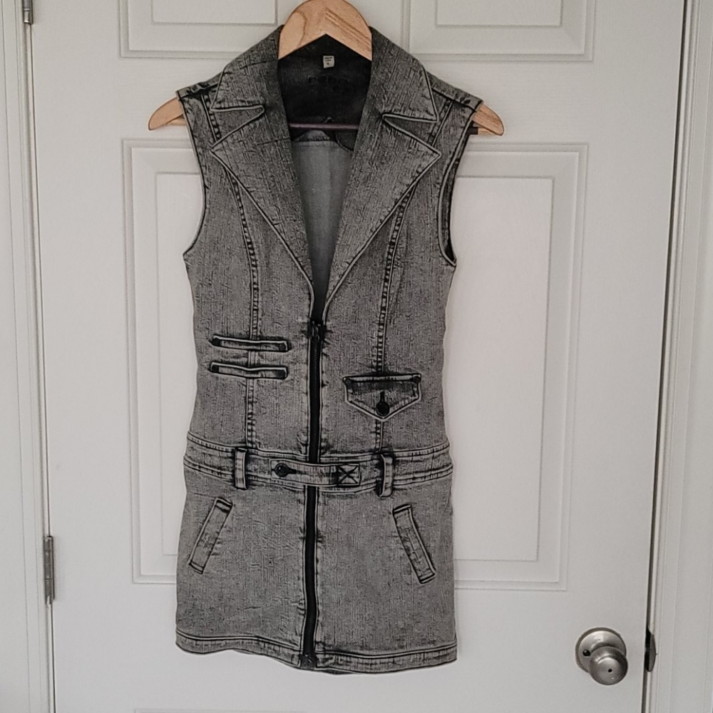 Bebe HOT!! Mini Jean Dress